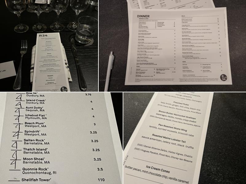 Row 34 Menu