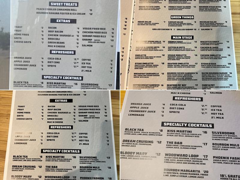 Biscuits & Bourbon Menu