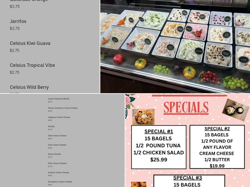 Henry's Bagel Cafe Menu