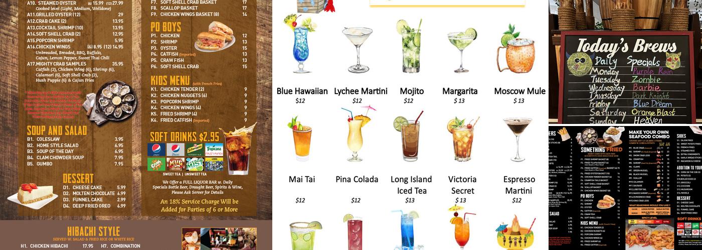 The Mighty Crab (Staten Island) Menu