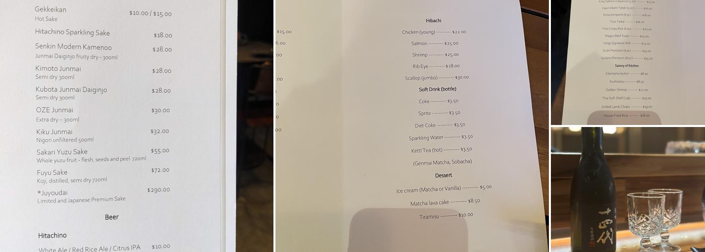 Verge Menu