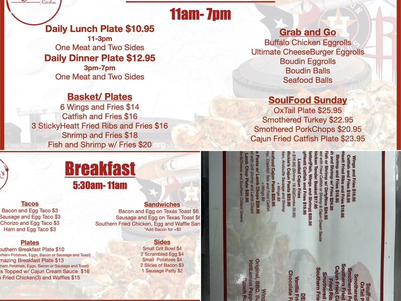 Nitram's Kitchen Menu