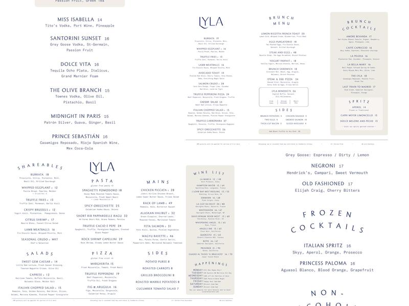Lyla Menu