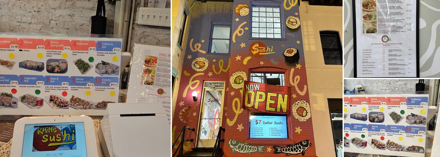 Khin’s Sushi Menu