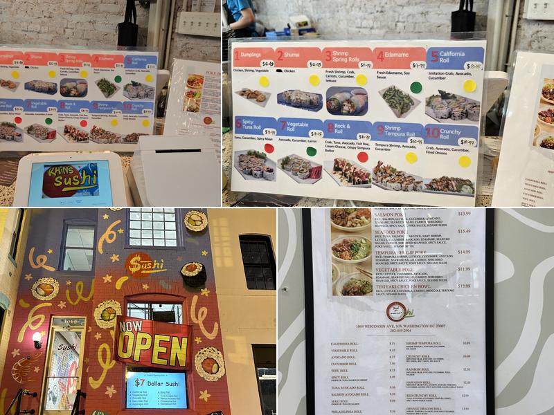 Khin’s Sushi Menu