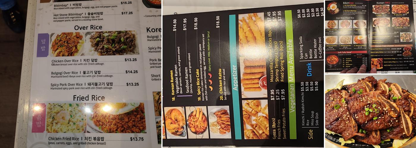 K-kitchen Menu