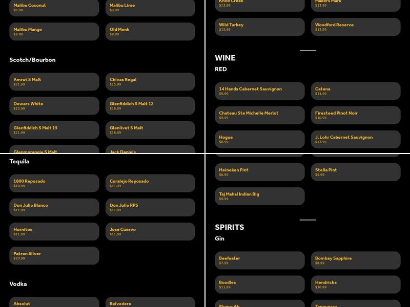 Arth -The Indian Bistro Menu