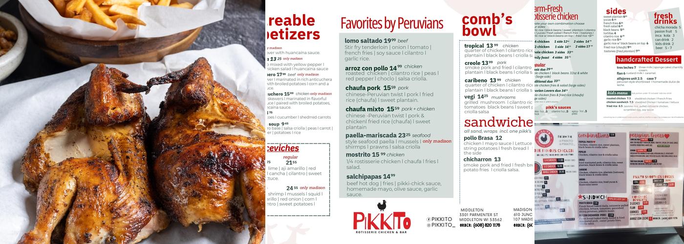 PIKKITO Menu