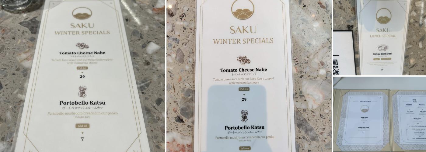 Saku - Burquiltlam Menu