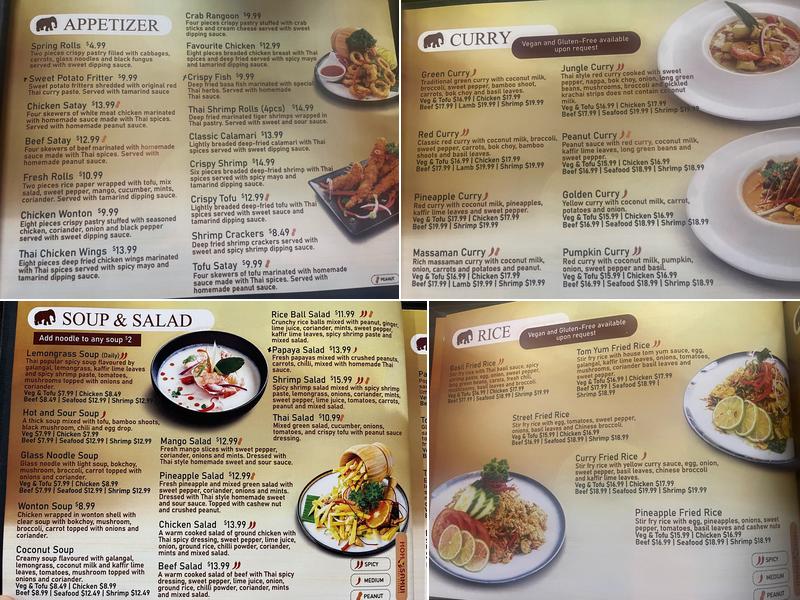 Koh Samui - Thai Kitchen (Dundas West) Menu