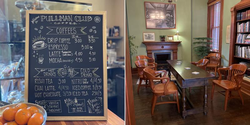Pullman Club Coffee Menu