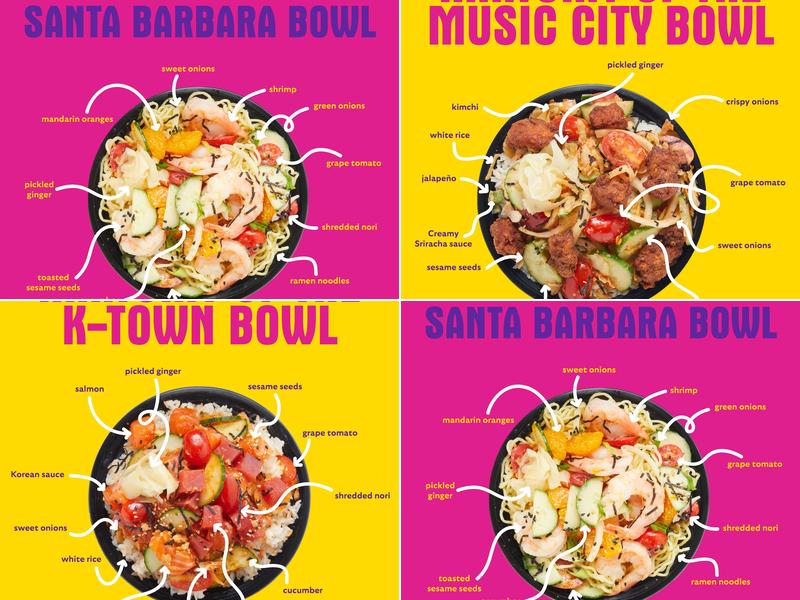 Lucky Cat Poke Company Menu