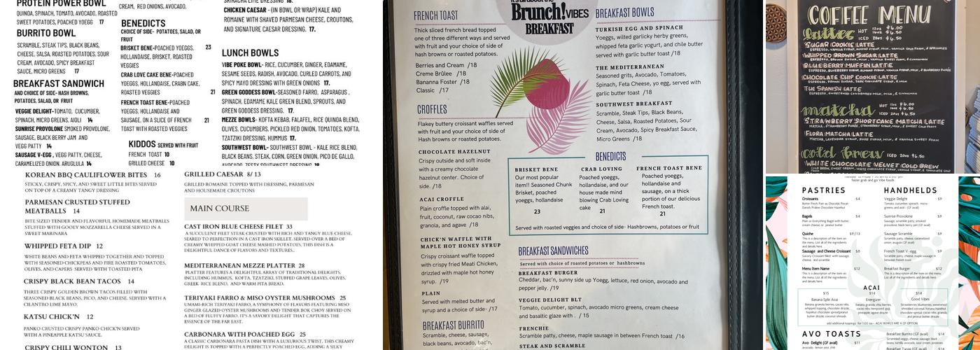 Vibe Vegan Bistro Menu