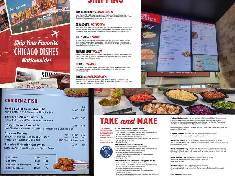 Portillo's Queen Creek Menu