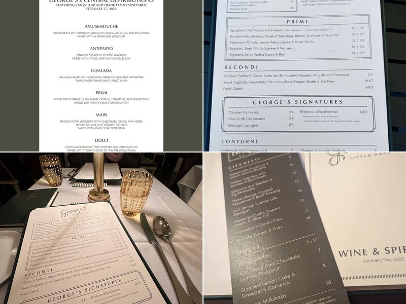 George's Little Rock Menu