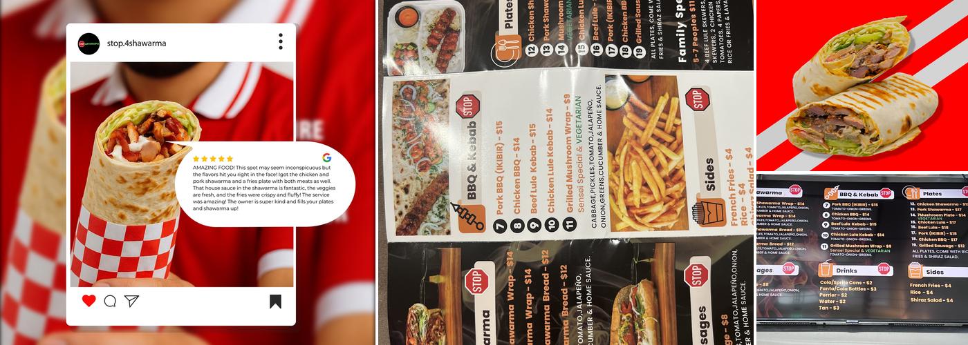 Stop4shawarma Menu
