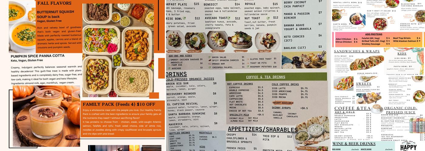 Zesty Olives - Laguna Niguel Menu