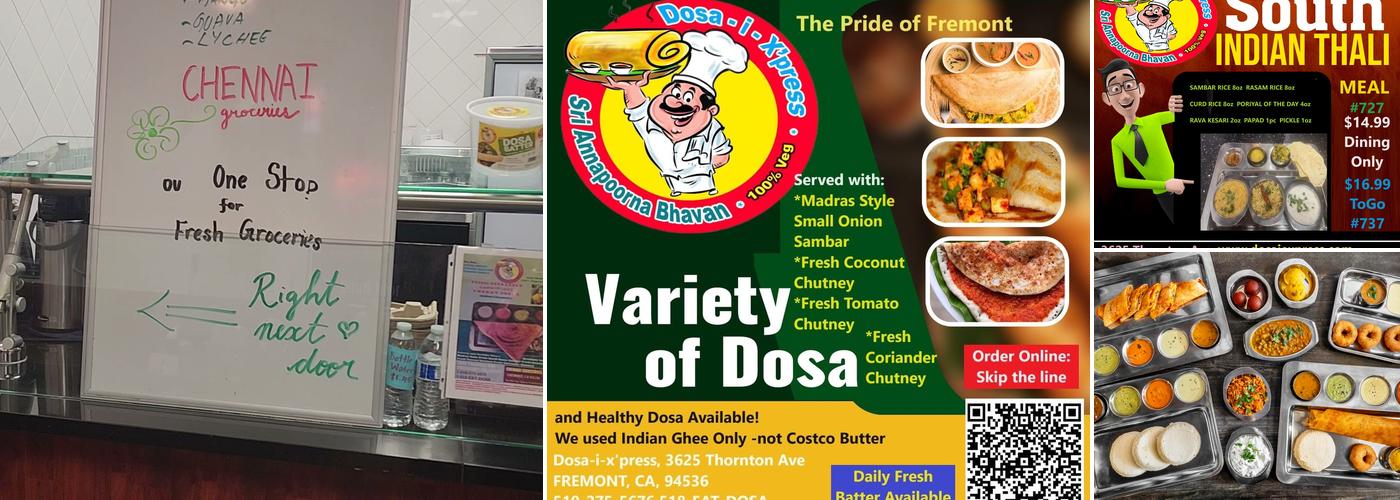 DOSA EXPRESS Menu