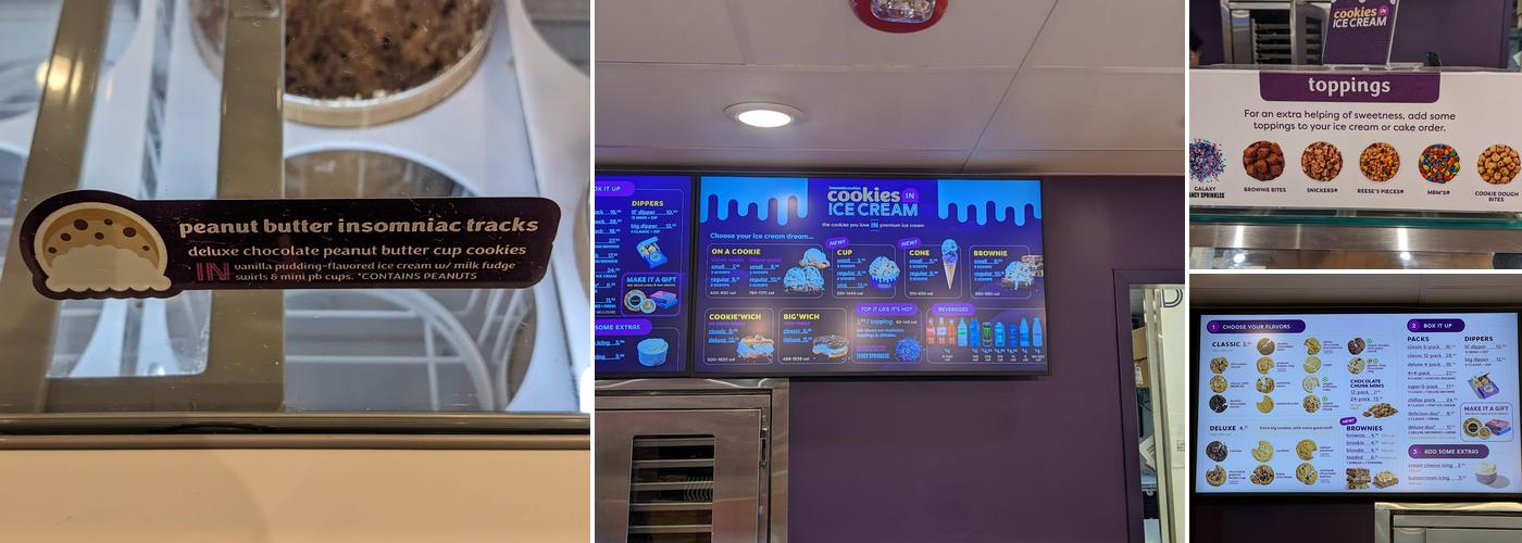 Insomnia Cookies Menu