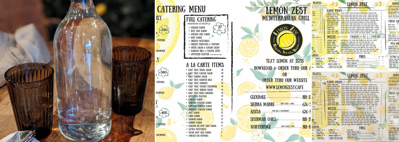Lemón Zëst Menu