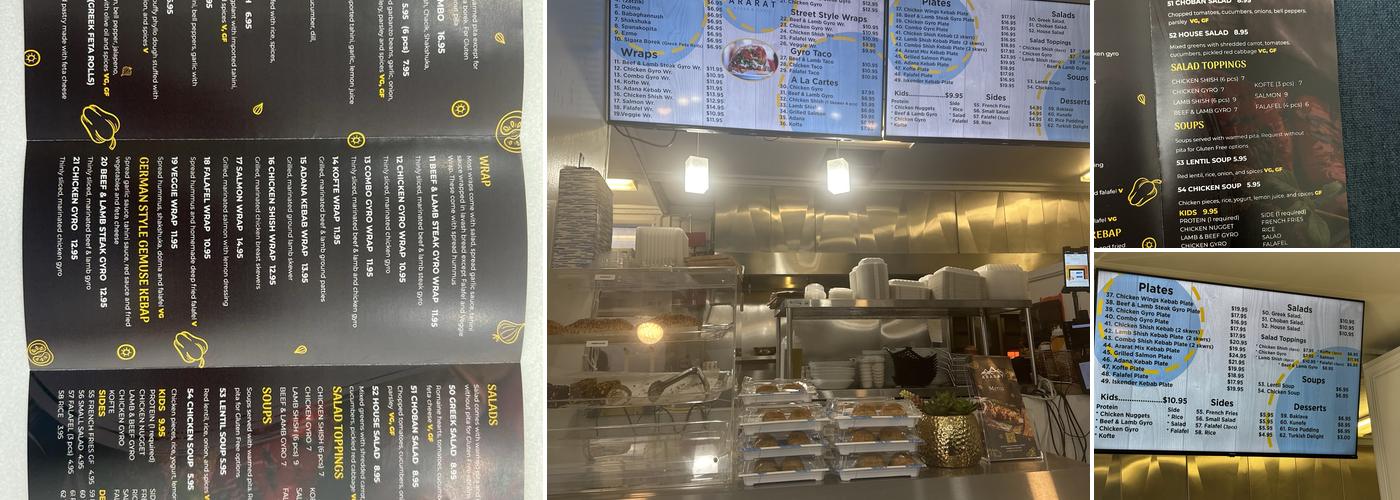 Ararat Kebab & Gyros Menu