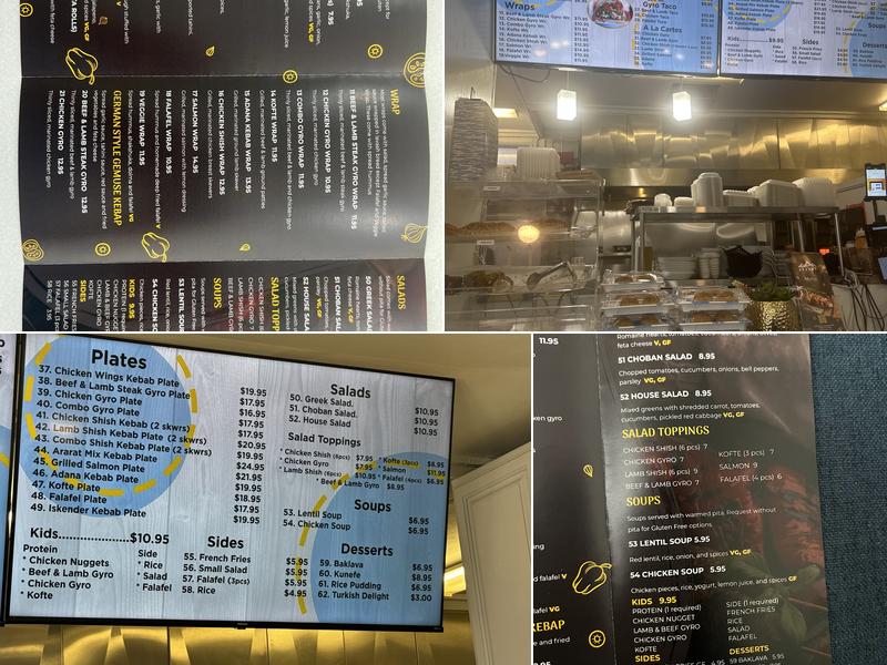 Ararat Kebab & Gyros Menu