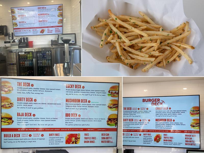 Burger Deck Menu