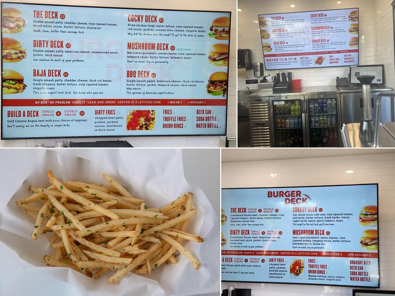 Burger Deck Menu