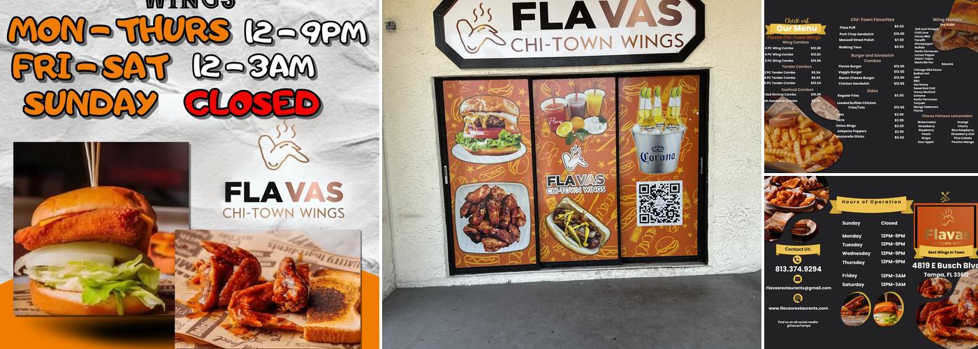Flavas Menu