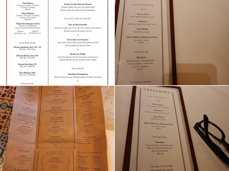 Bouchon Bistro Menu