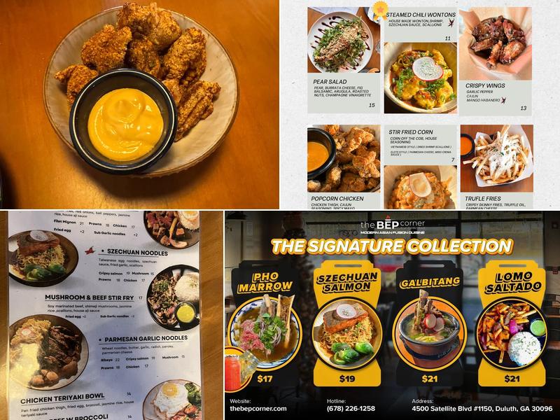 The BEP Corner Menu