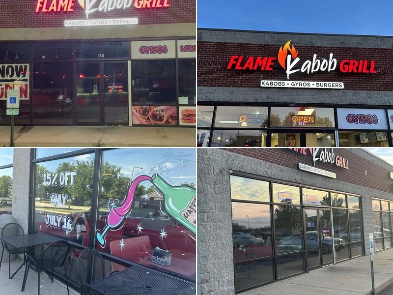 Flame kabob grill