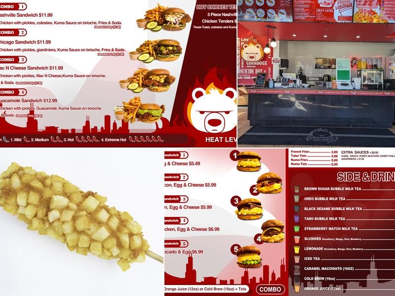 Flaming Kuma Menu