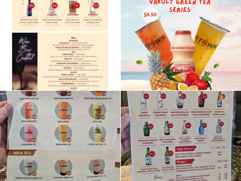 K-Town Korean BBQ & Hot Pot Menu