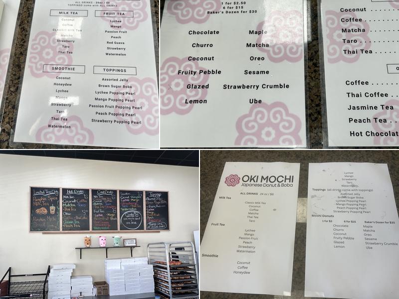 OKI MOCHI Menu
