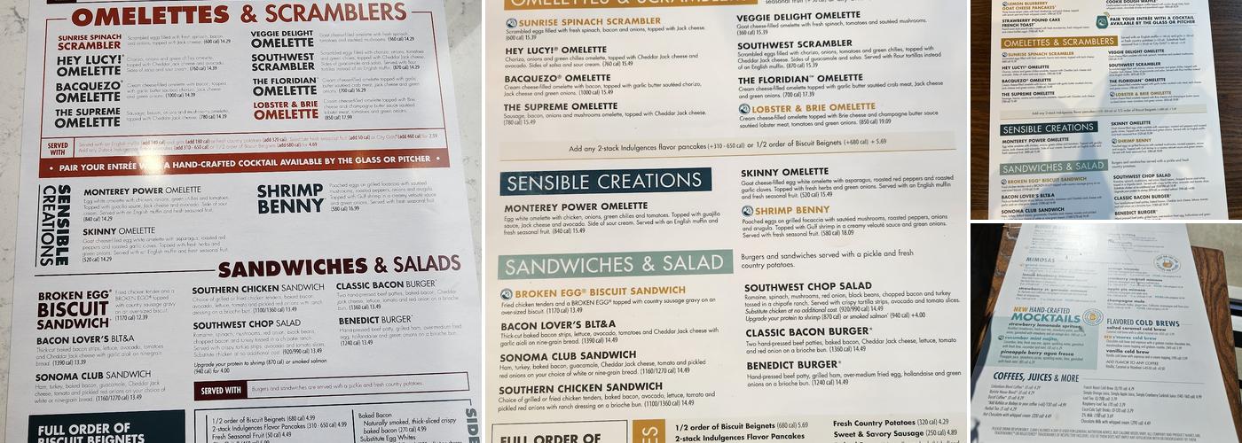 Another Broken Egg Cafe Menu