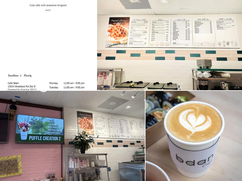 Cafe Bdan Menu