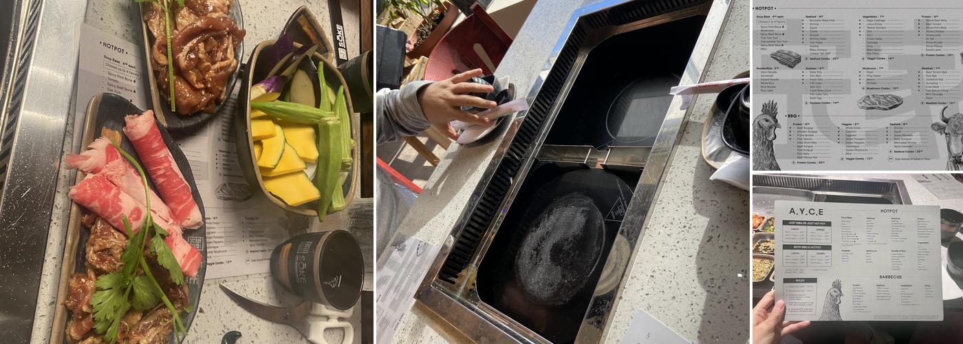 SŌKE BBQ and Hotpot Menu