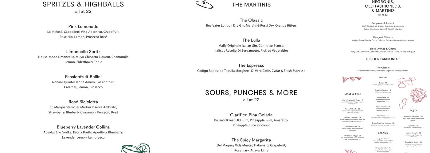 Lulla Menu