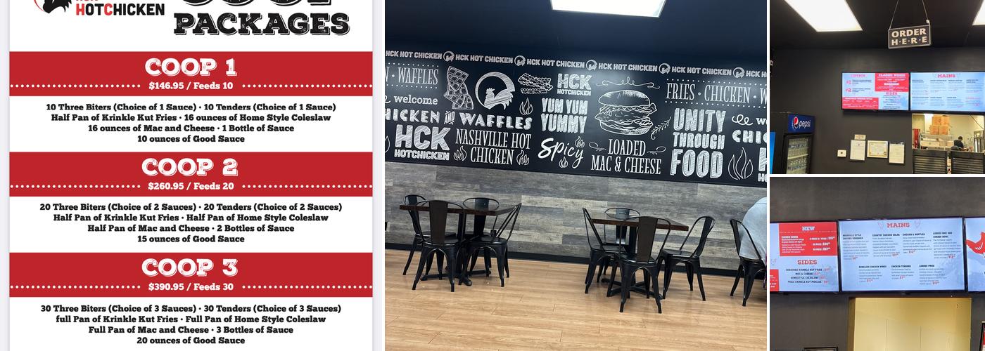 HCK Hot Chicken Menu