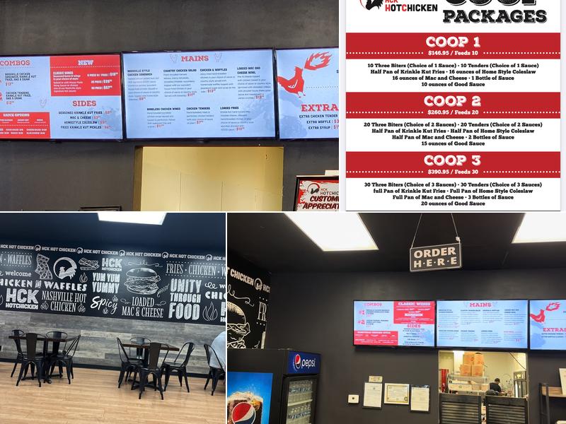HCK Hot Chicken Menu