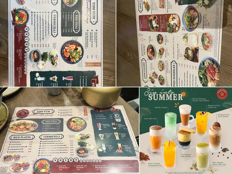 Dear Saigon Menu