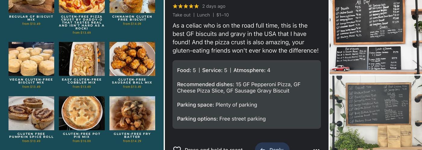 Gluten Free Biscuits by Daddy-O Menu