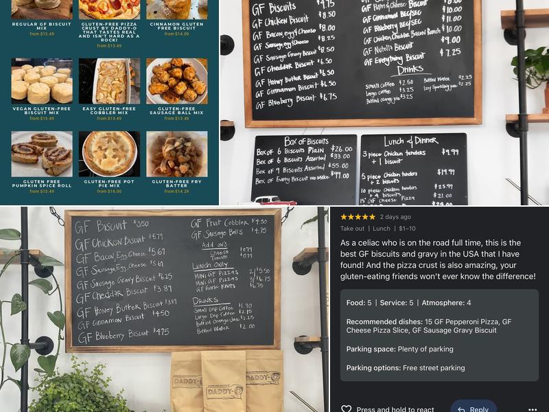 Gluten Free Biscuits by Daddy-O Menu