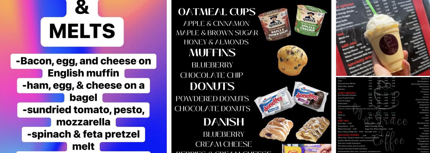 By The Grace of Coffee Menu