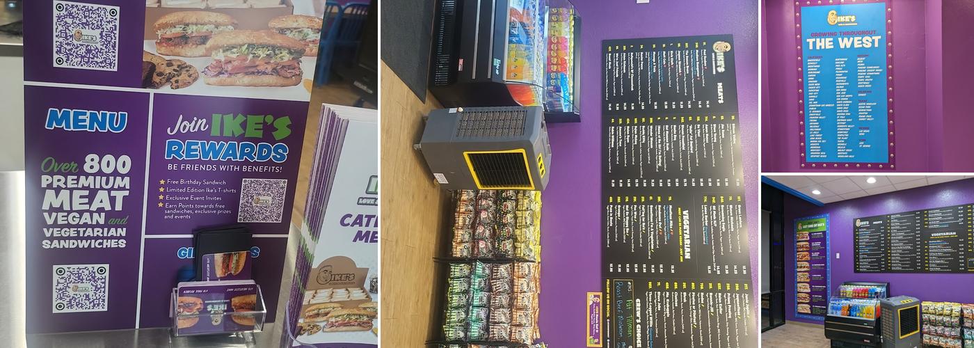 Ike's Love & Sandwiches Menu