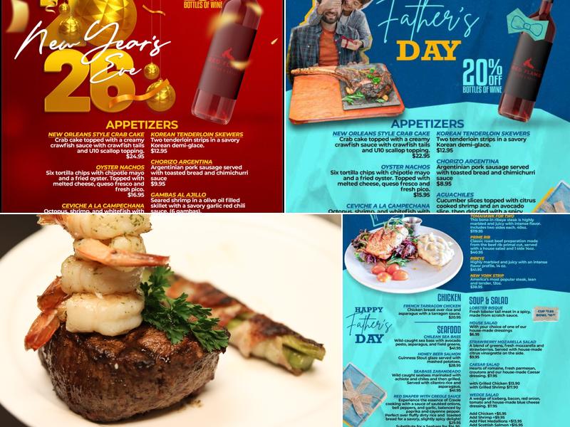 Red Flame Steak & Grill Menu