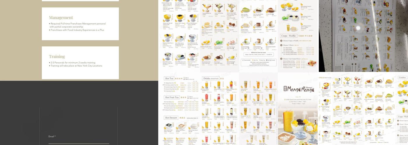 Mango Mango Dessert Menu