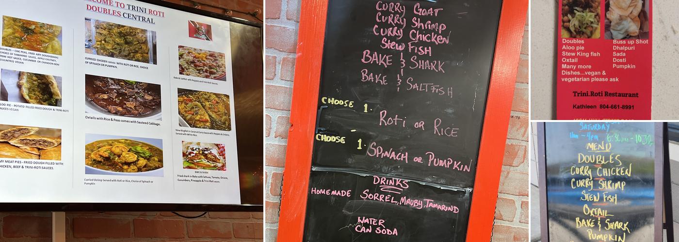 Triniroti Virginia Menu