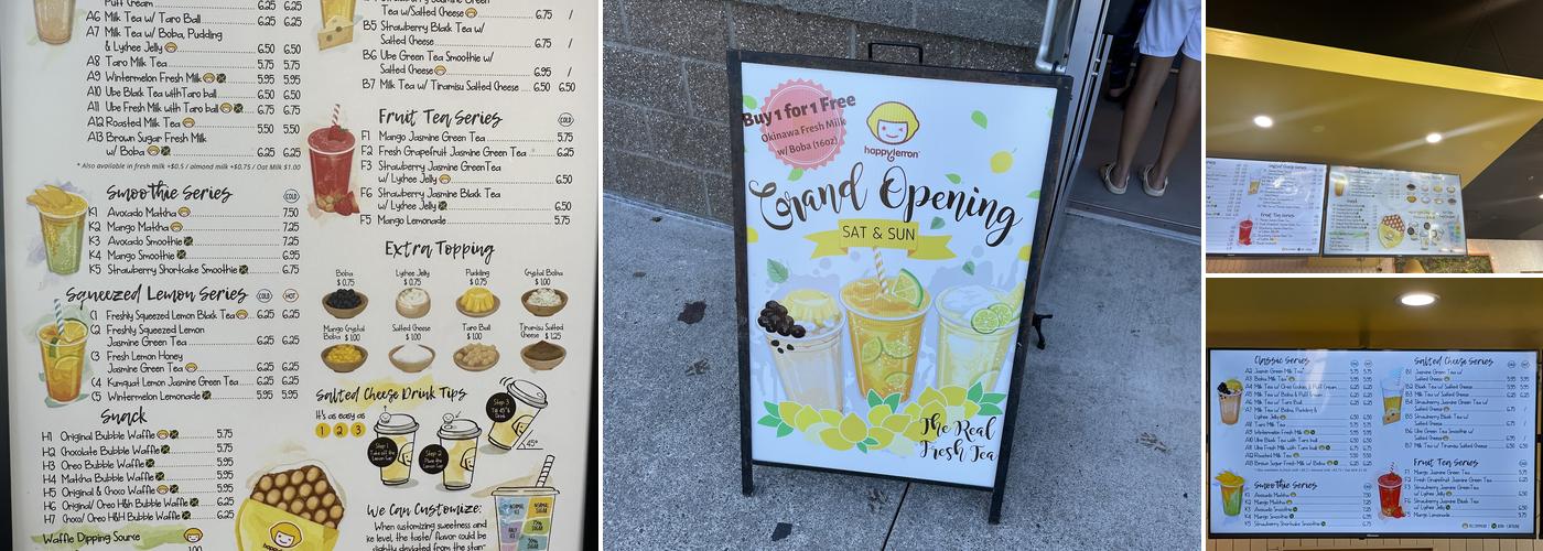 Happy Lemon Bothell Menu